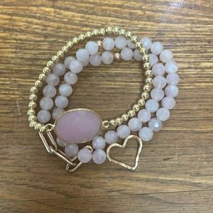 Tova Malibu stack set rose quarts stone